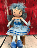 Cubbies Rag Doll Blue Fairy - custom embroidered!
