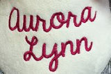 Little Elska Purple Unicorn Stuffie with Custom Embroidery