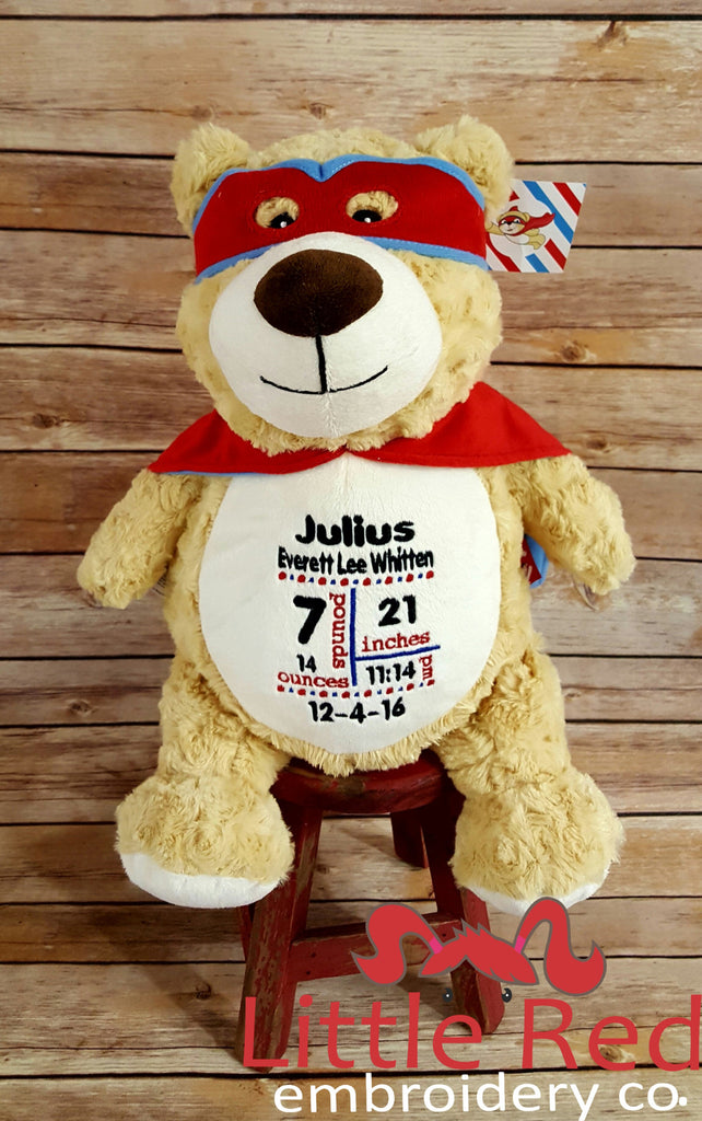 Cubbies™ Hero Bear Stuffie with Custom Embroidery