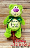 Cubbies™ Lime Green Bear Stuffie with Custom Embroidery