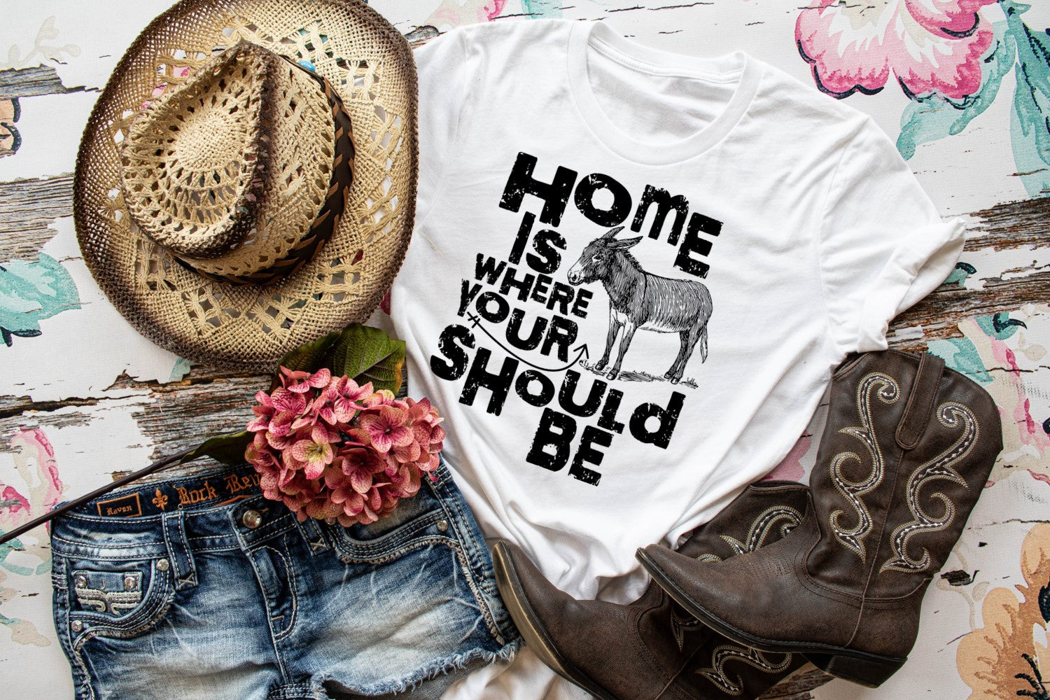 Home is Where your Donkey Should Be Tee