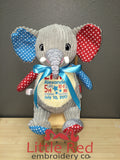 Cubbies™ Harlequin Elephant Stuffie with Custom Embroidery