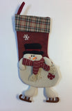Plaid Snowman Christmas Stocking