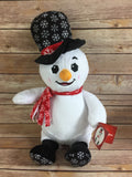 Cubbies™ Top Hat Snowman Stuffie with Custom Embroidery