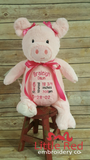 Cubbies™ Pink Pig Stuffie with Custom Embroidery