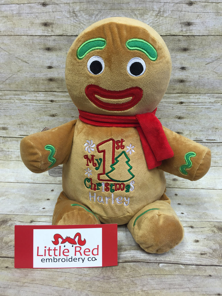 Cubbies™ Gingerbread Man Stuffie with Custom Embroidery