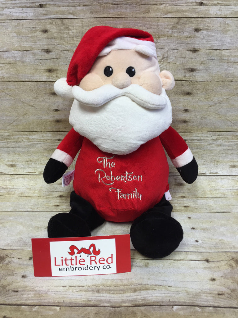 Cubbies™ Santa Stuffie with Custom Embroidery