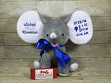 Cubbies™ Grey Dumble Elephant with Custom Embroidery