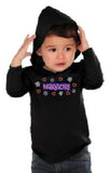 SBL Warriors Hearts & Flowers logo Black Jersey Hoodie (Infant, Toddler, and Youth Sizes)