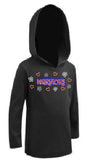 SBL Warriors Hearts & Flowers logo Black Jersey Hoodie (Infant, Toddler, and Youth Sizes)