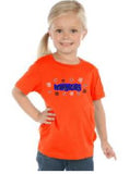 Warriors Hearts/Flowers logo Orange T-shirt (Infant, Toddler, and Youth Sizes)