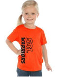 SBL Warriors Vertical logo Orange T-shirt (Infant, Toddler, and Youth Sizes)